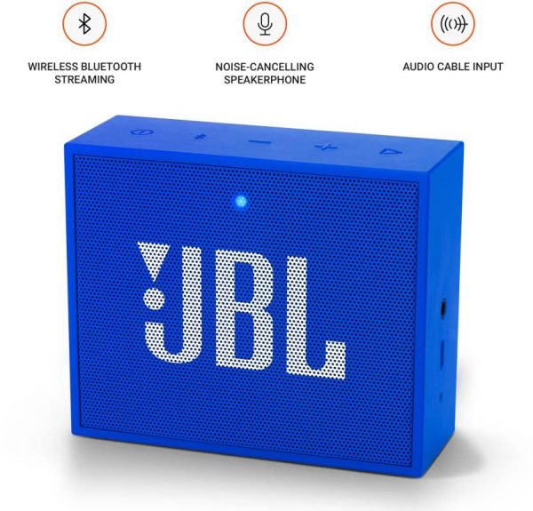 JBL Go PLUS Portable Bluetooth Speaker (Blue, Mono Channel)